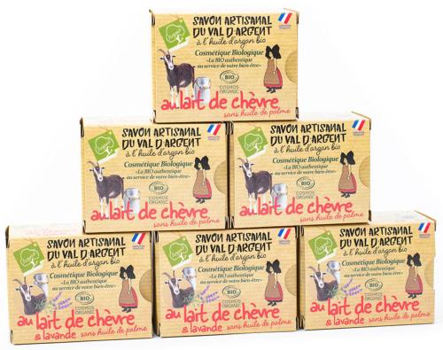 Lot de 6 Savons au Lait de Chèvre et à la Lavande