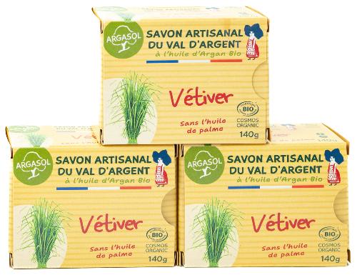 Lot de 3 Savons Vetiver
