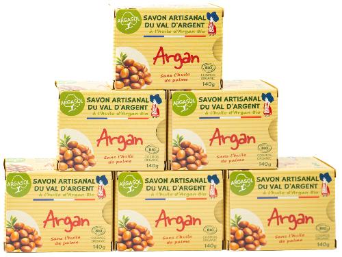 Lot de 6 Savons à l'Argan