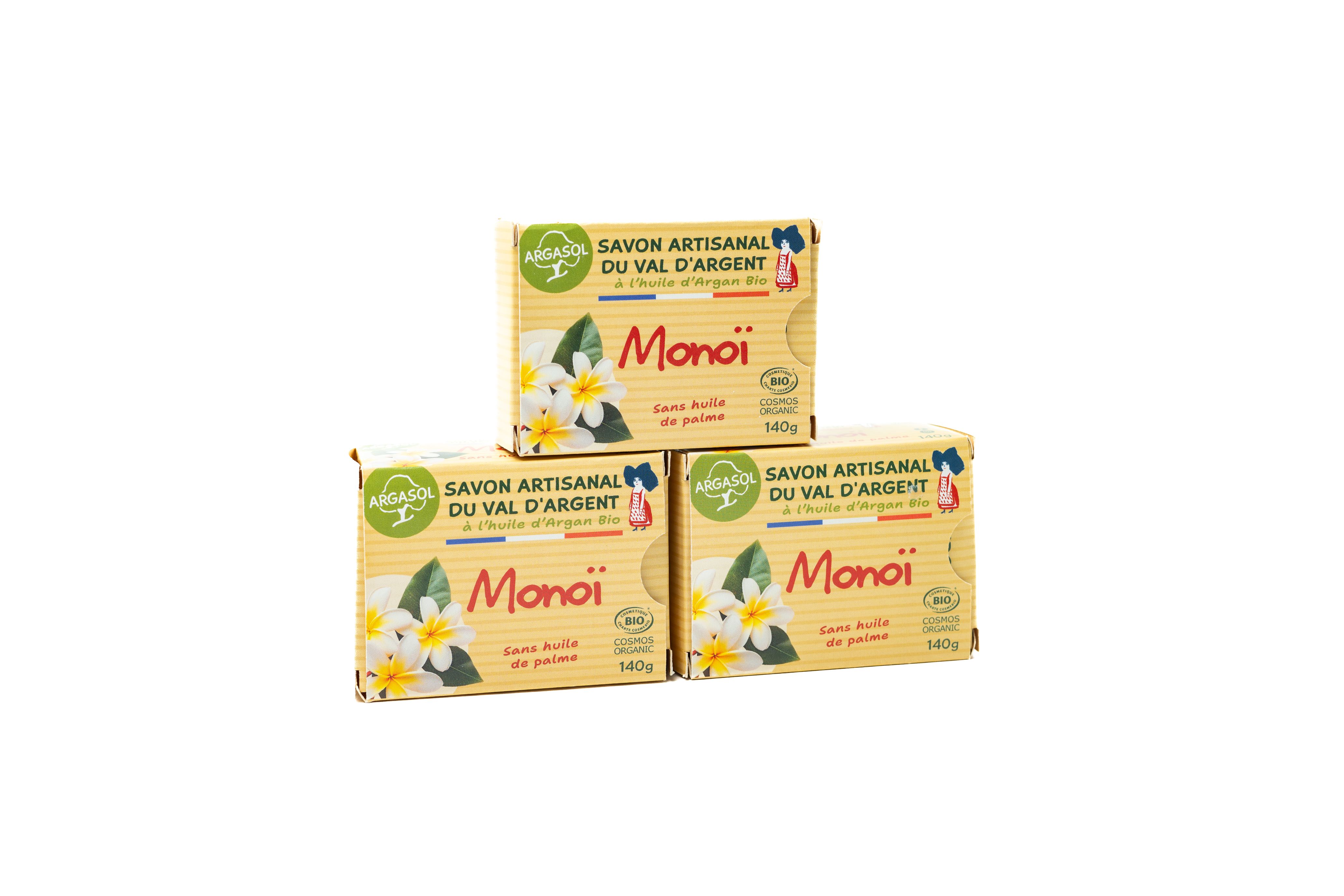 Lot de 3 Savons au monoï