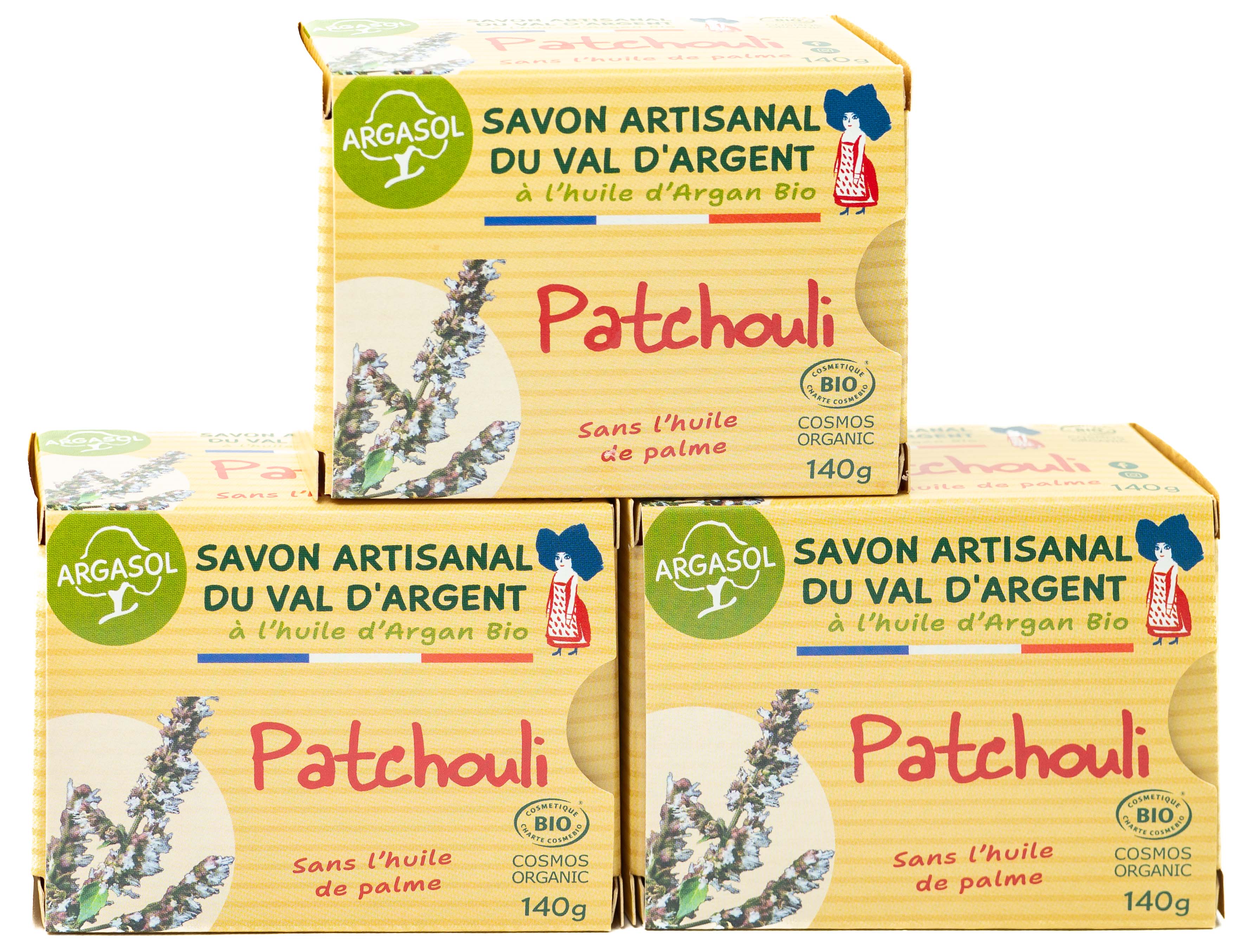 Lot de 3 Savons au Patchouli