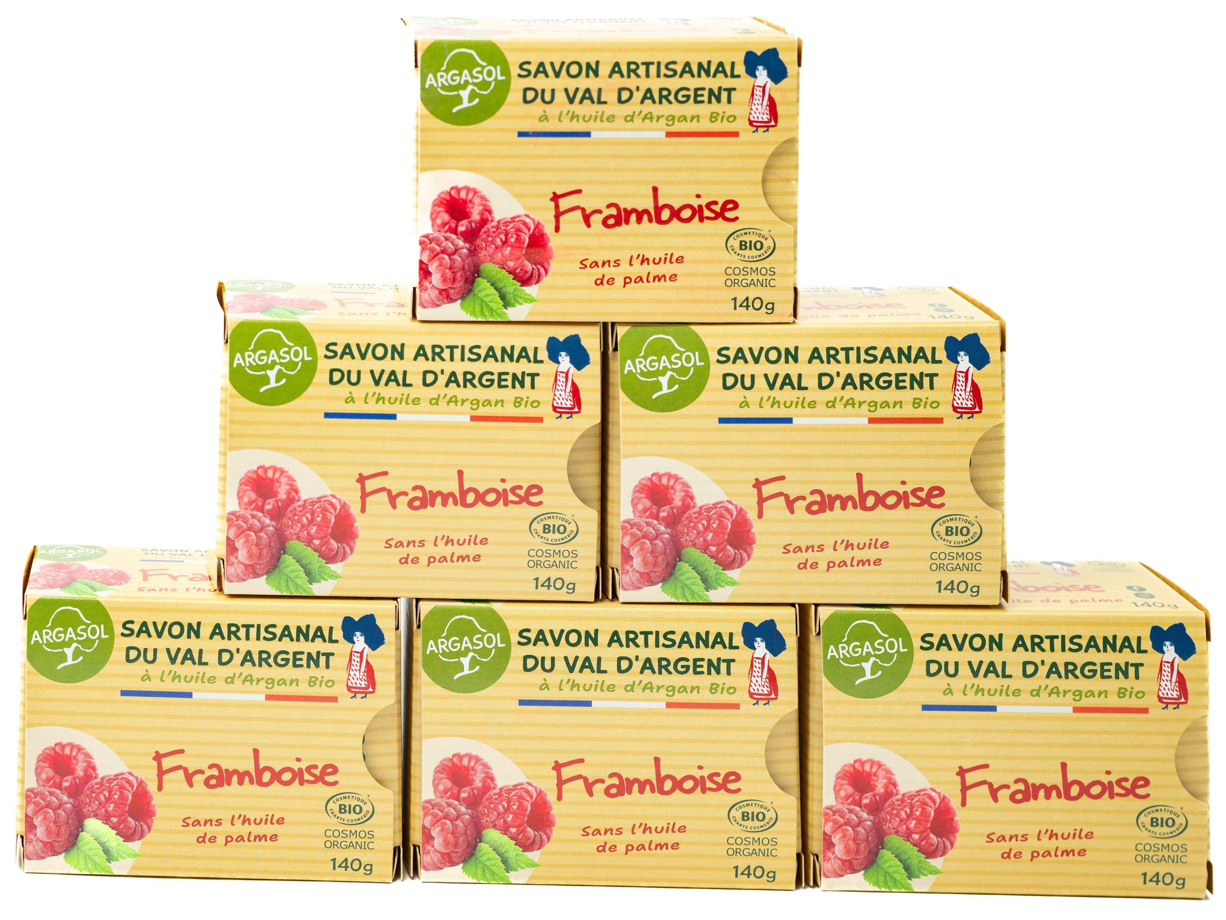 Lot de 6 Savons  la Framboise