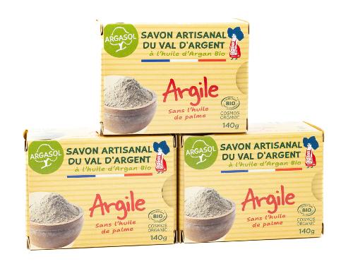 Lot de 3 Savons à l'Argile