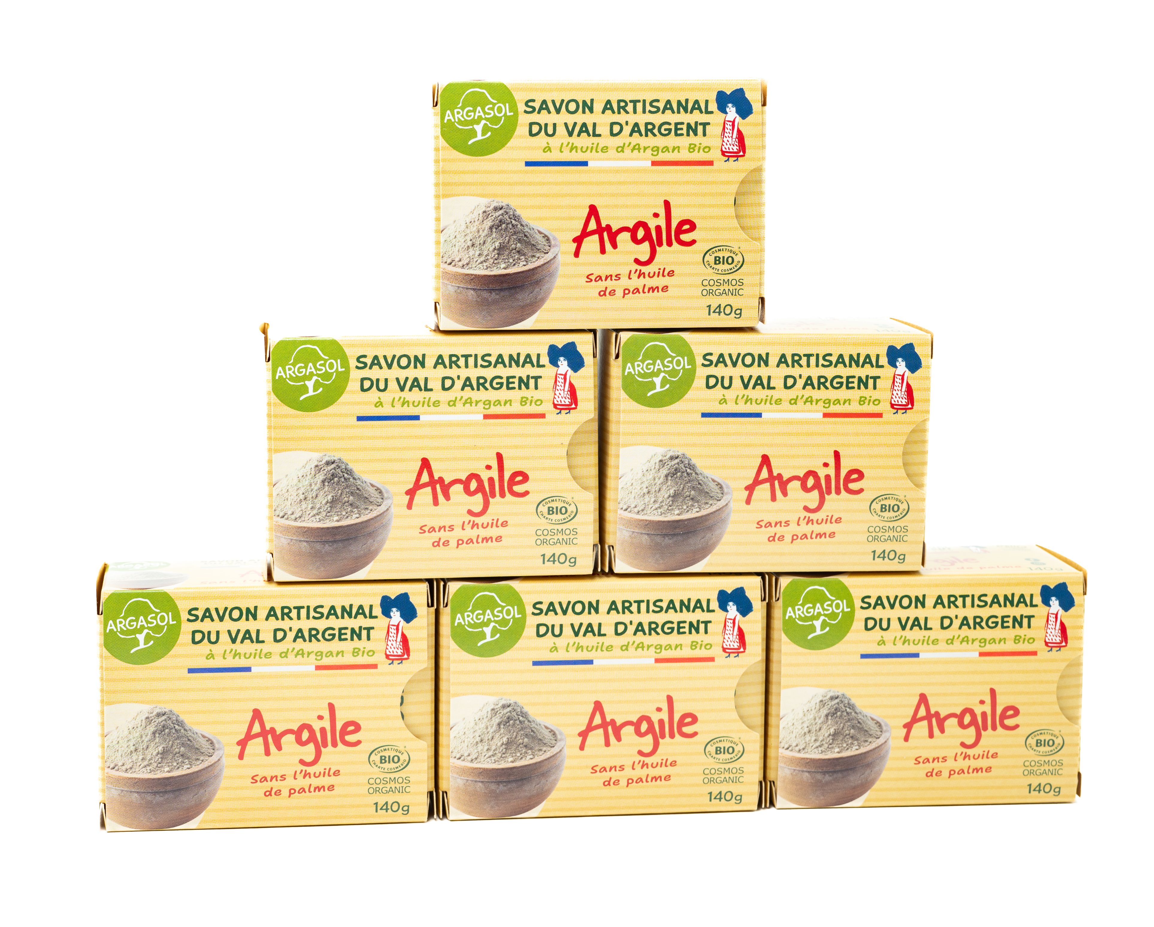 Lot de 6 Savons à l'Argile