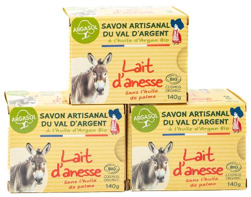 Lot de 3 Savons au Lait d'Anesse