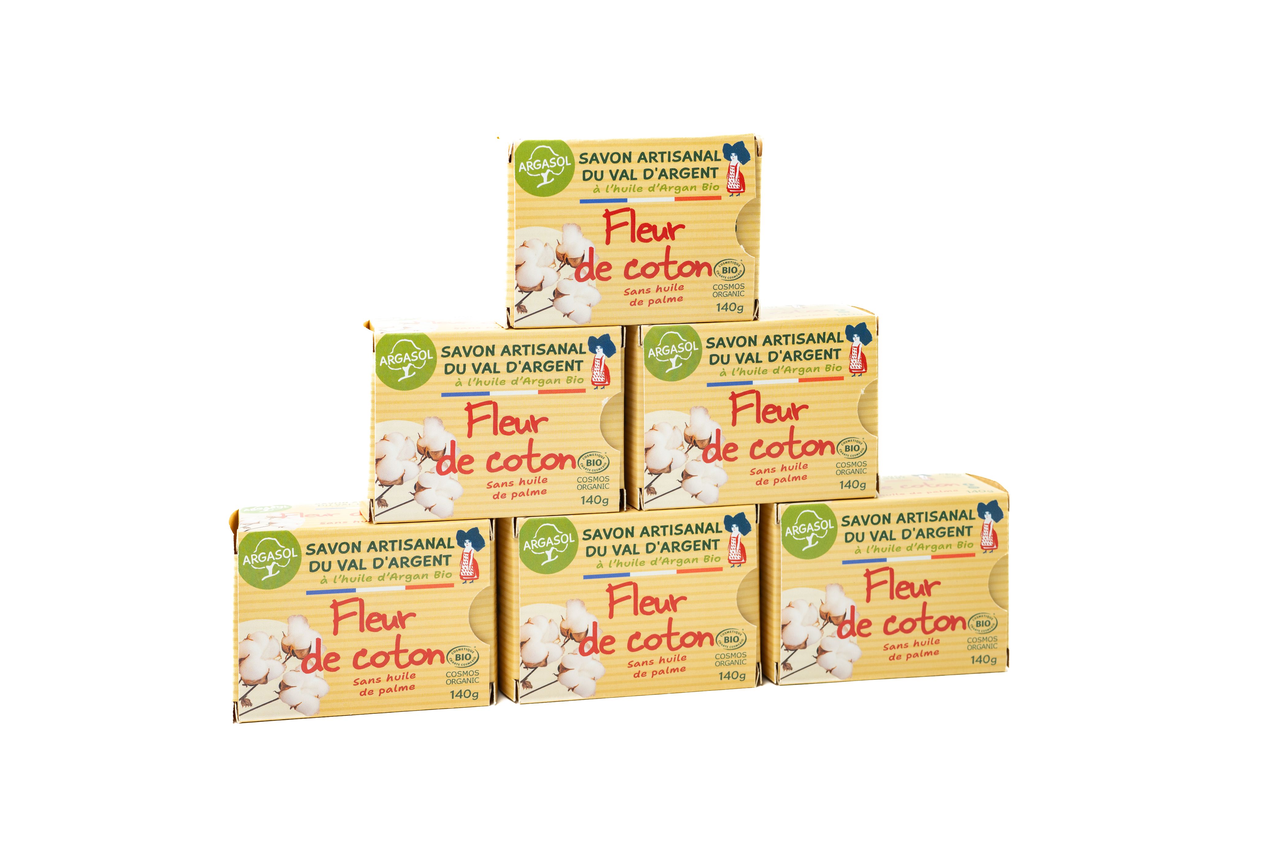 Lot de 6 Savons à la fleur de coton