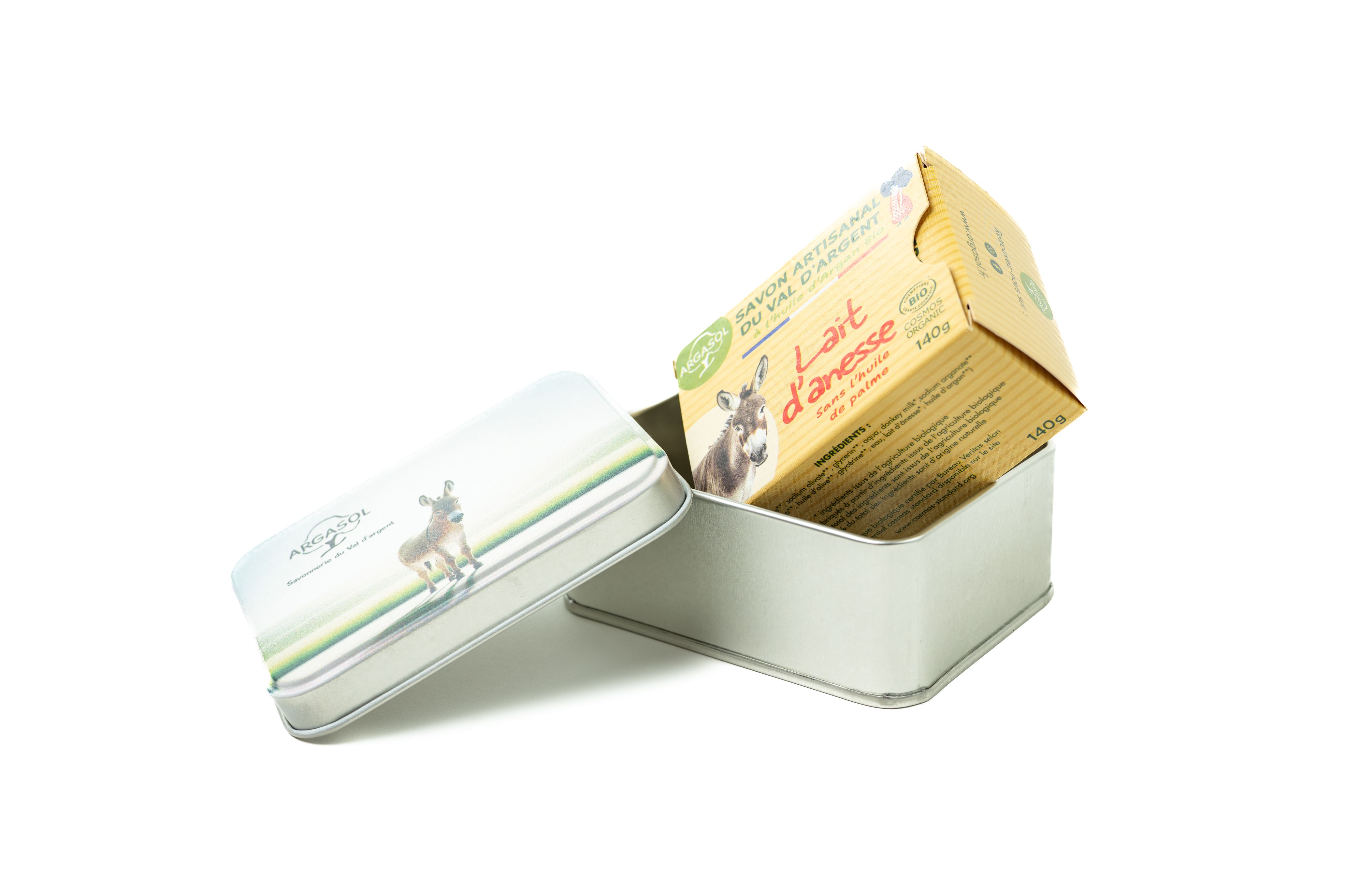 boite à savon Ânesse + Savon lait d'ânesse