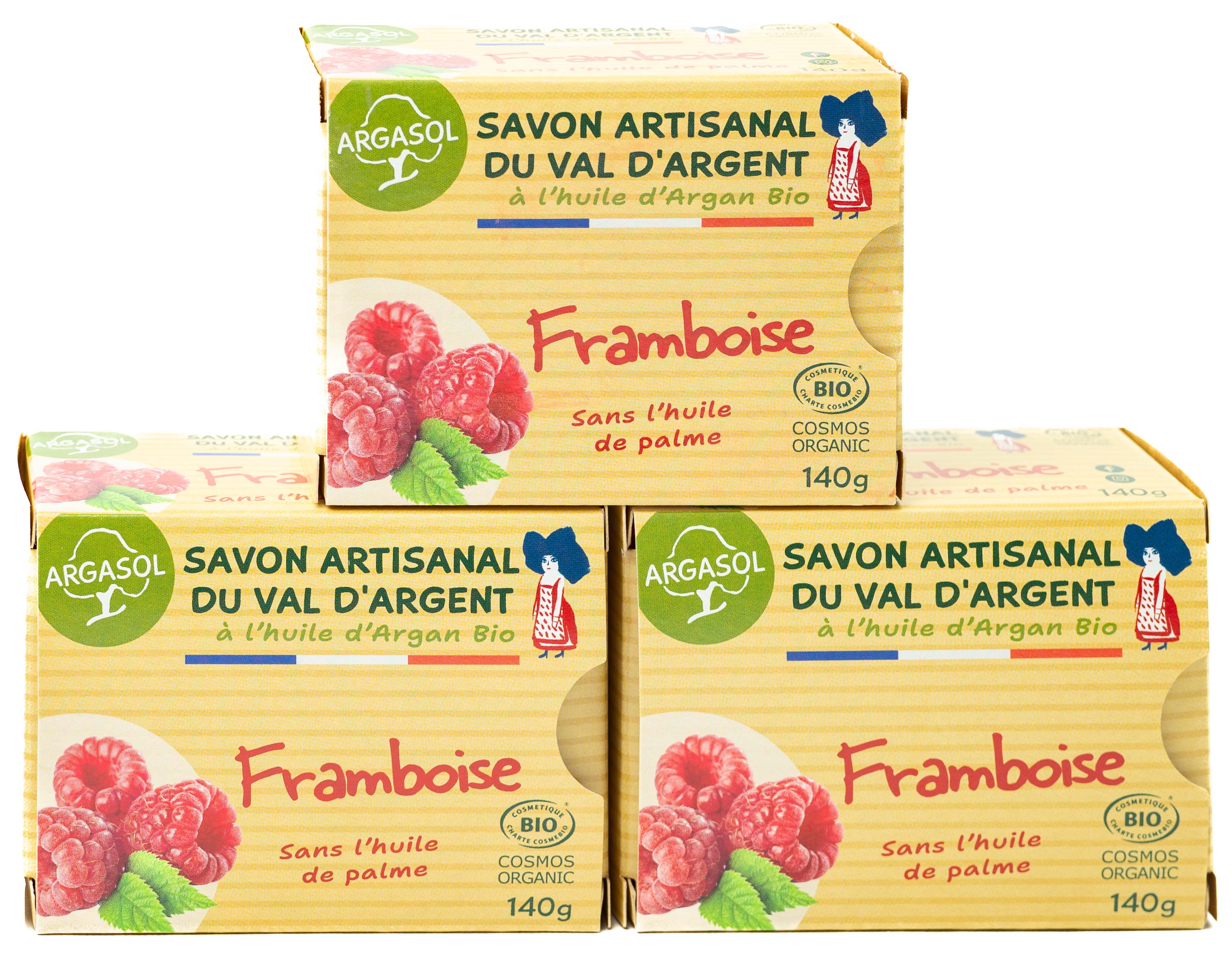 Lot de 3 Savons  la Framboise