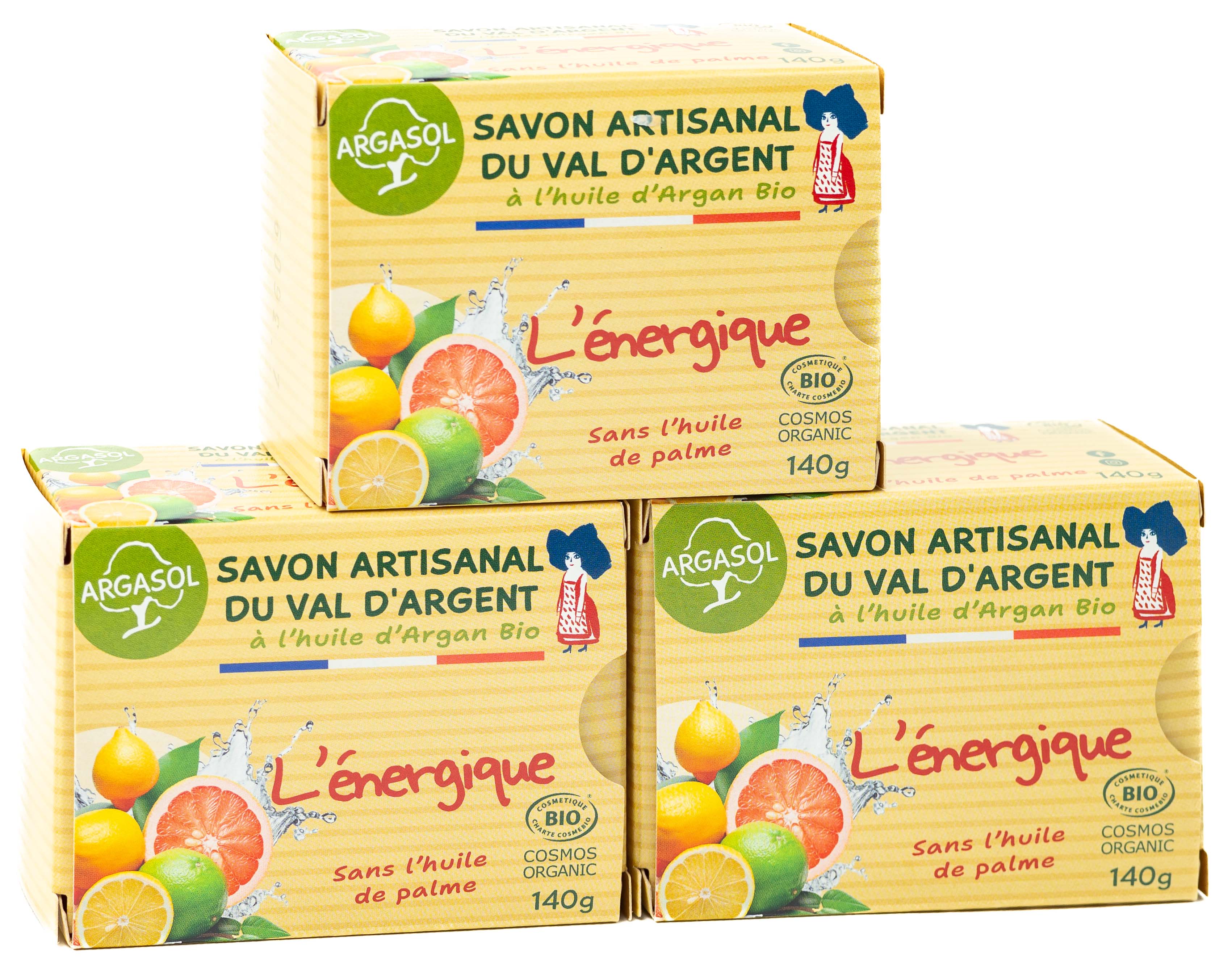 Lot de 3 Savons l'énergique