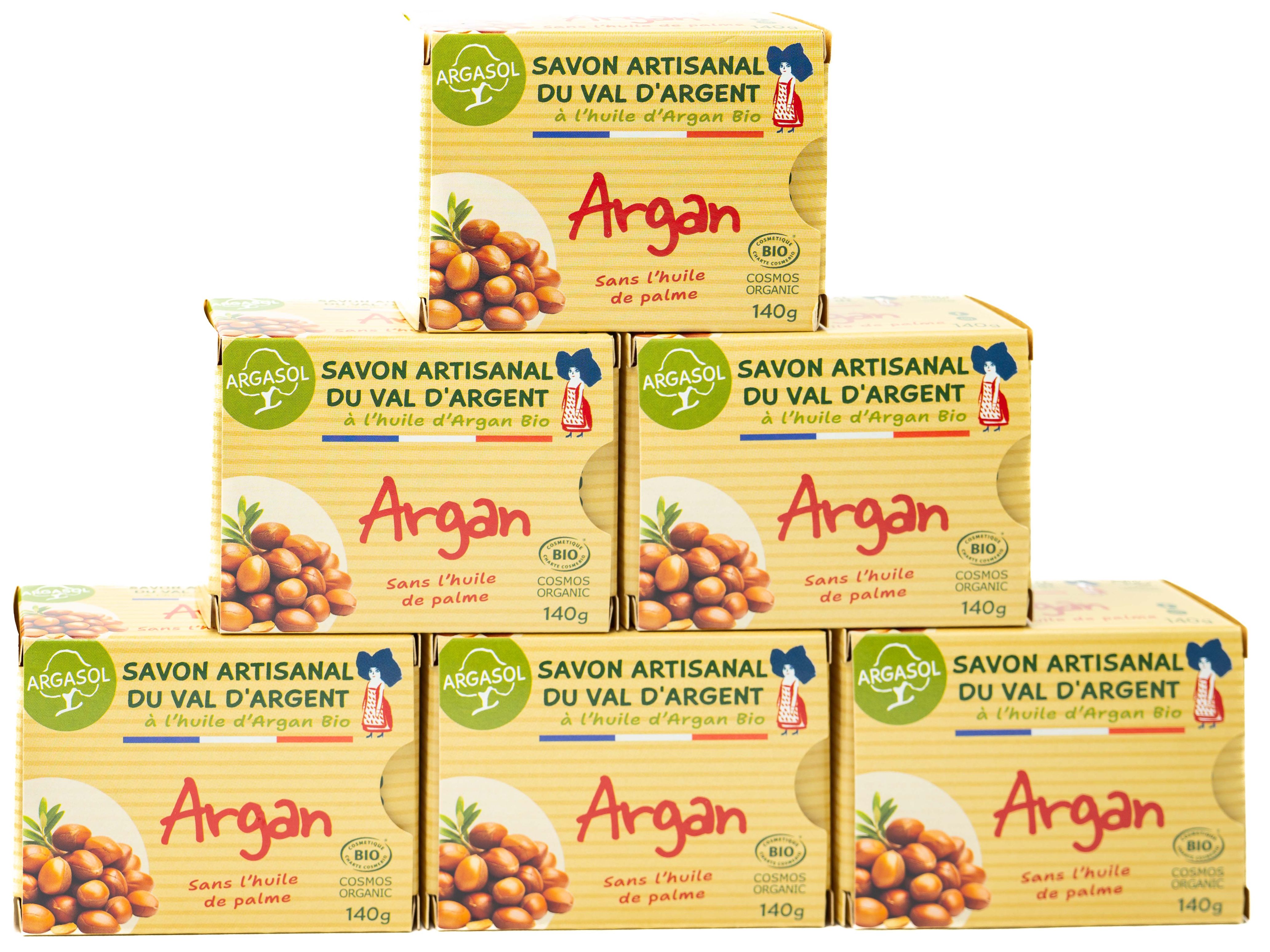 Lot de 6 Savons  l'Argan