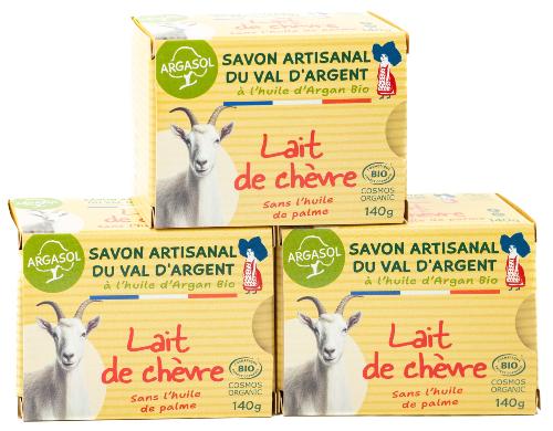 Lot de 3 Savons au Lait de Chèvre