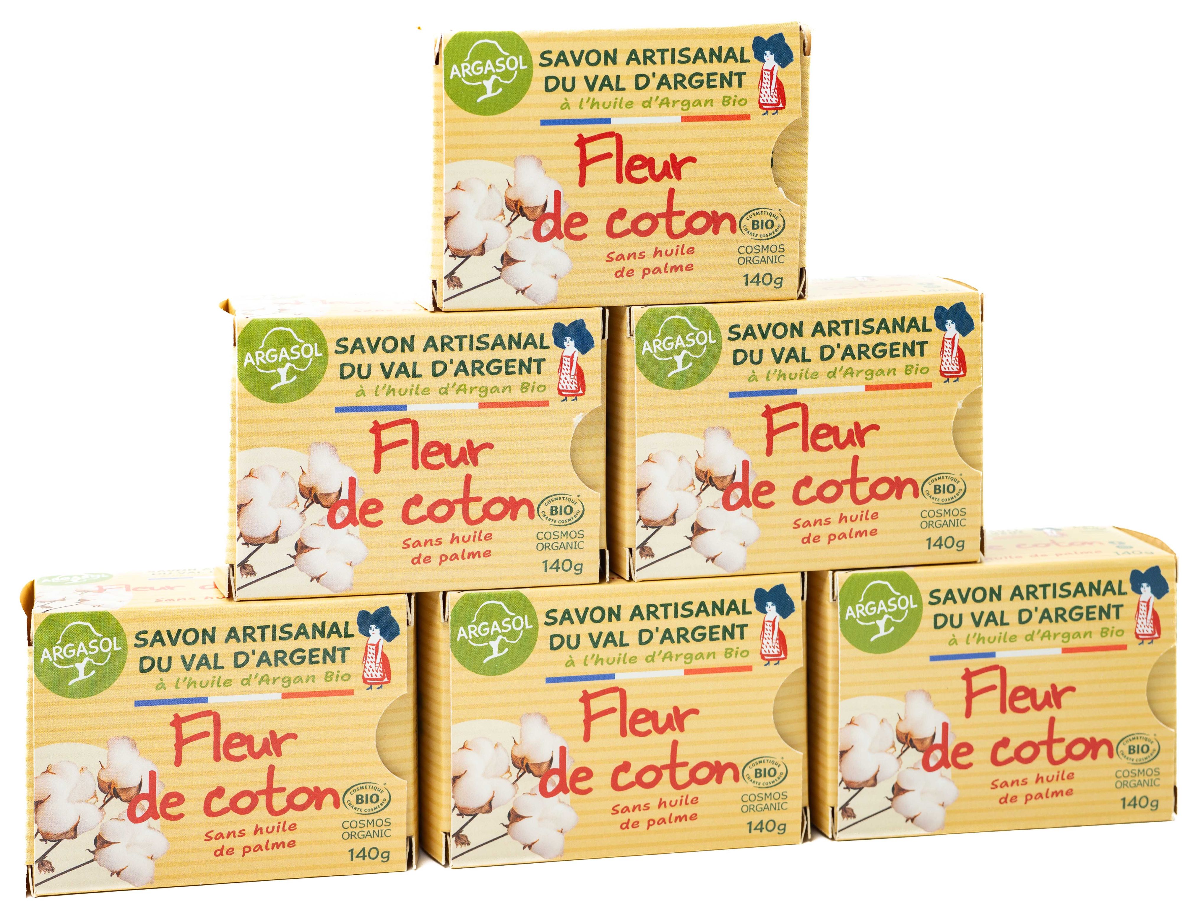 Lot de 6 Savons à la fleur de coton