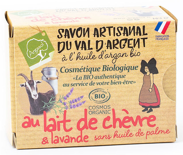Savon au Lait de Chvre et  la Lavande