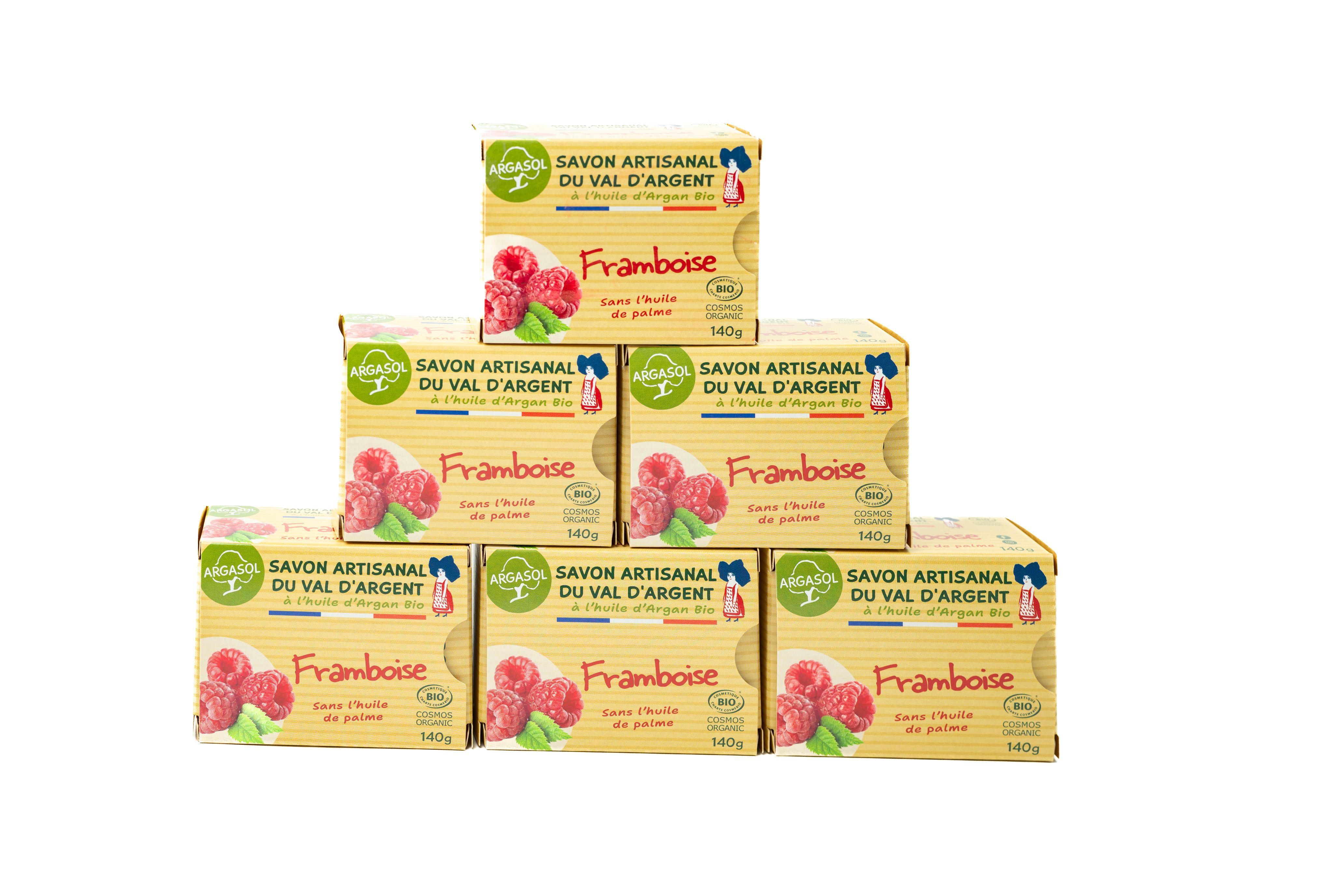 Lot de 6 Savons  la Framboise