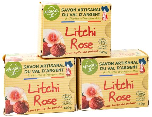 Lot de 3 Savons Litchi-Rose