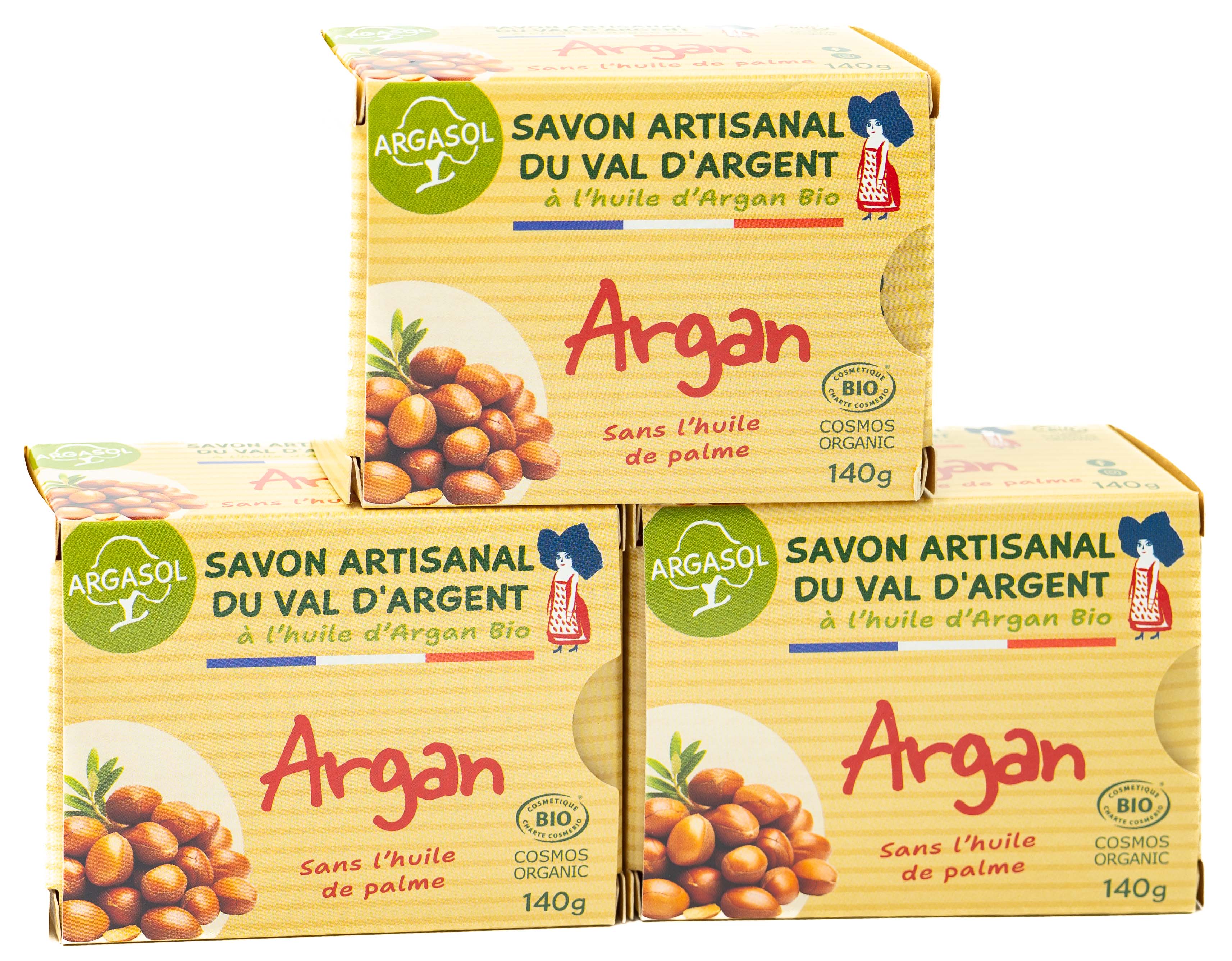 Lot de 3 Savons à l'Argan
