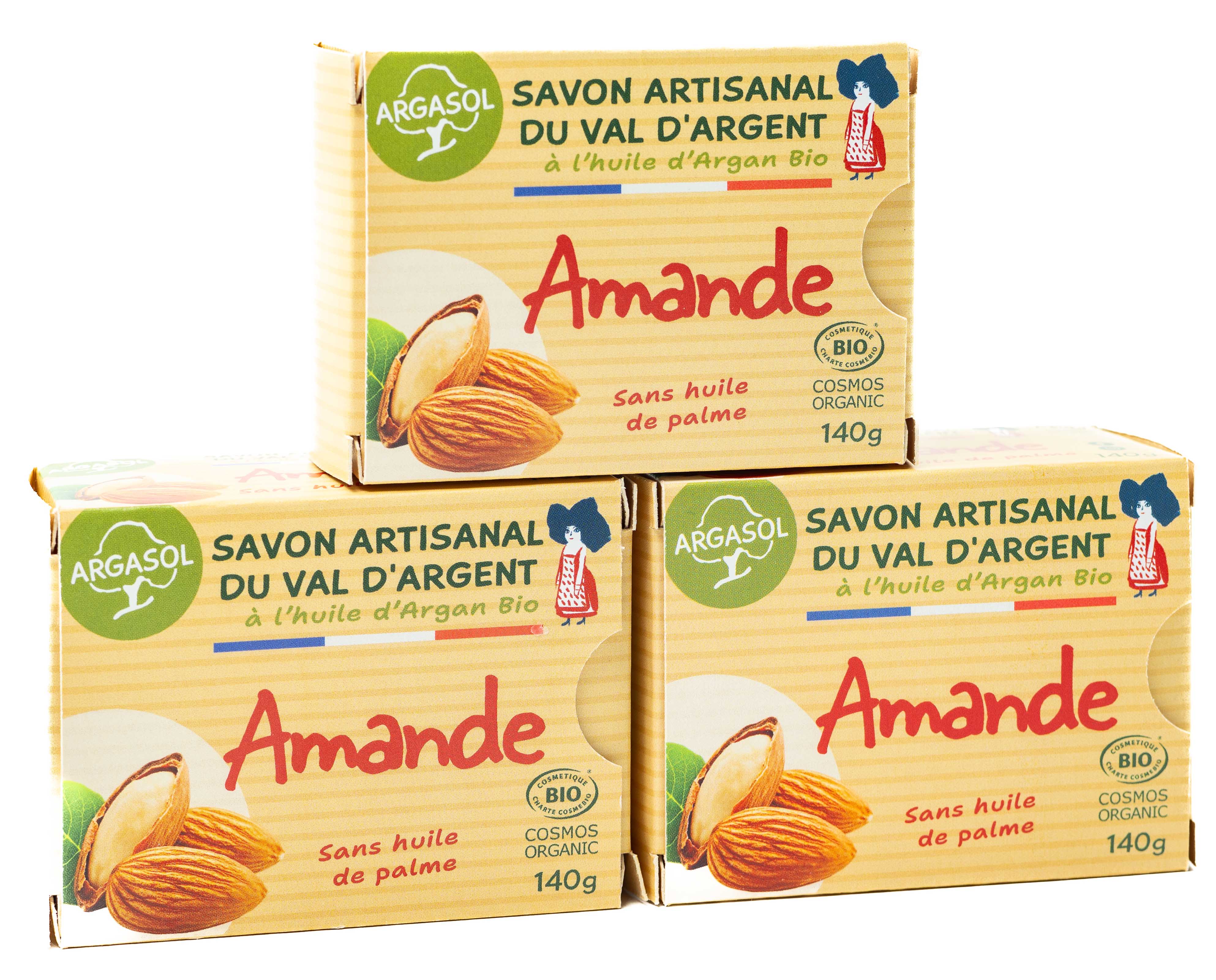 Lot de 3 Savons à l'amande