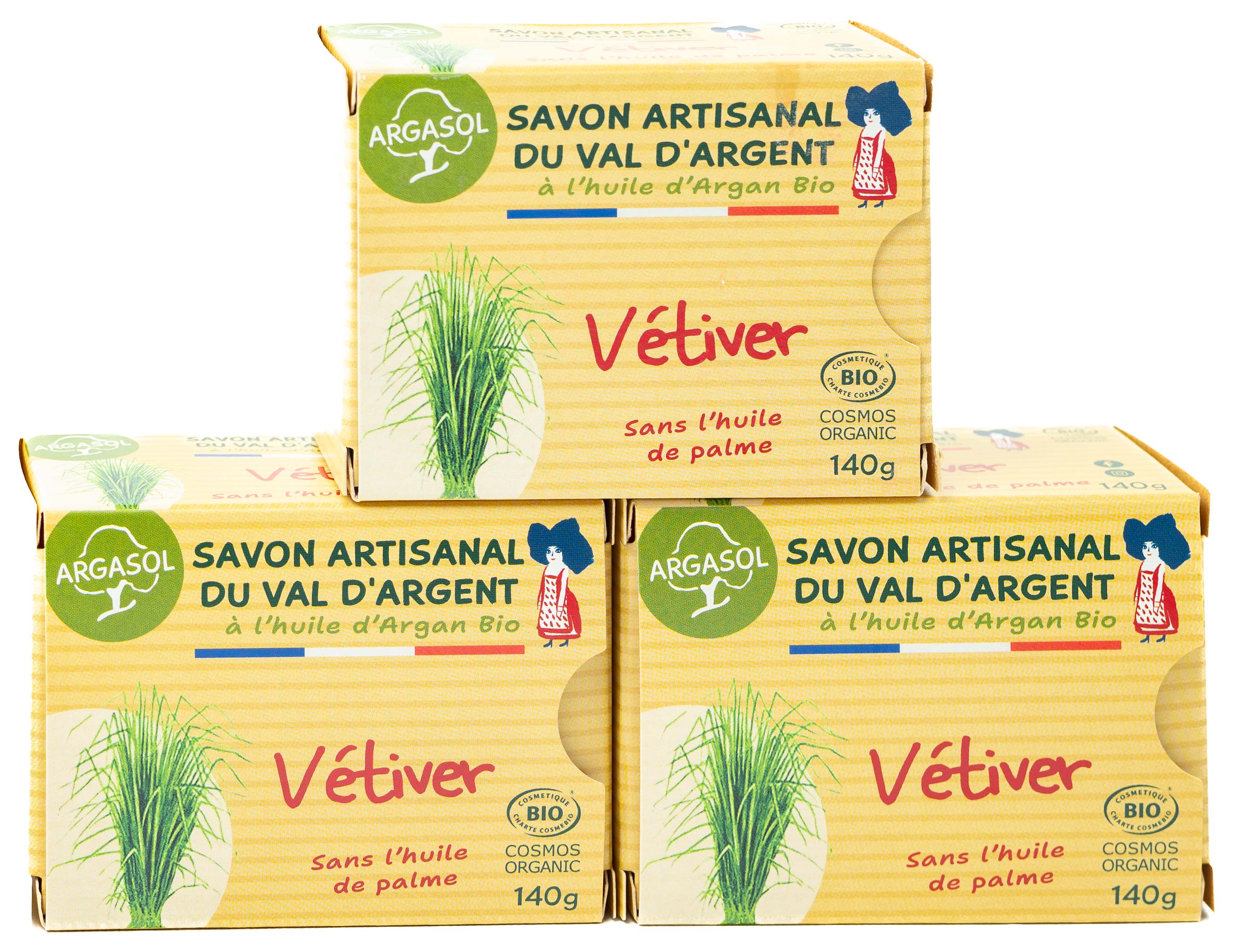 Lot de 3 Savons Vetiver