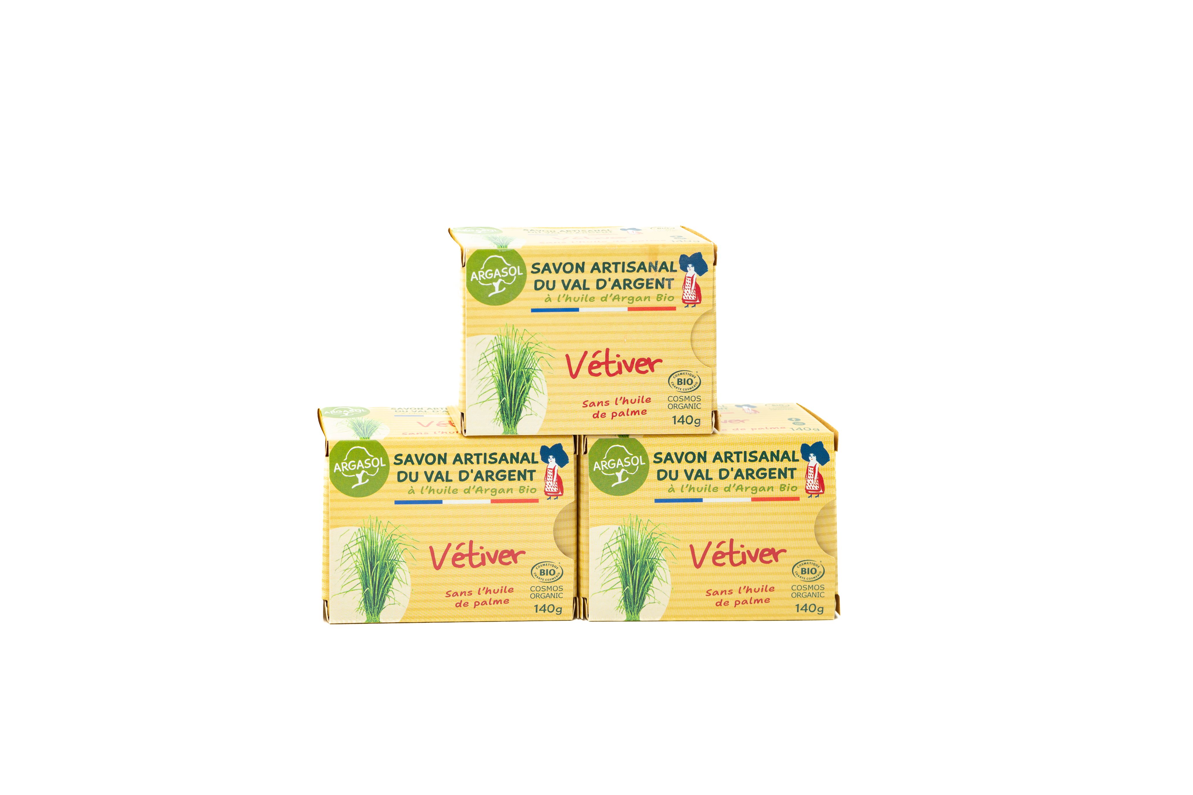 Lot de 3 Savons Vetiver
