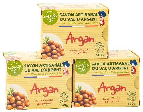 Lot de 3 Savons à l'Argan