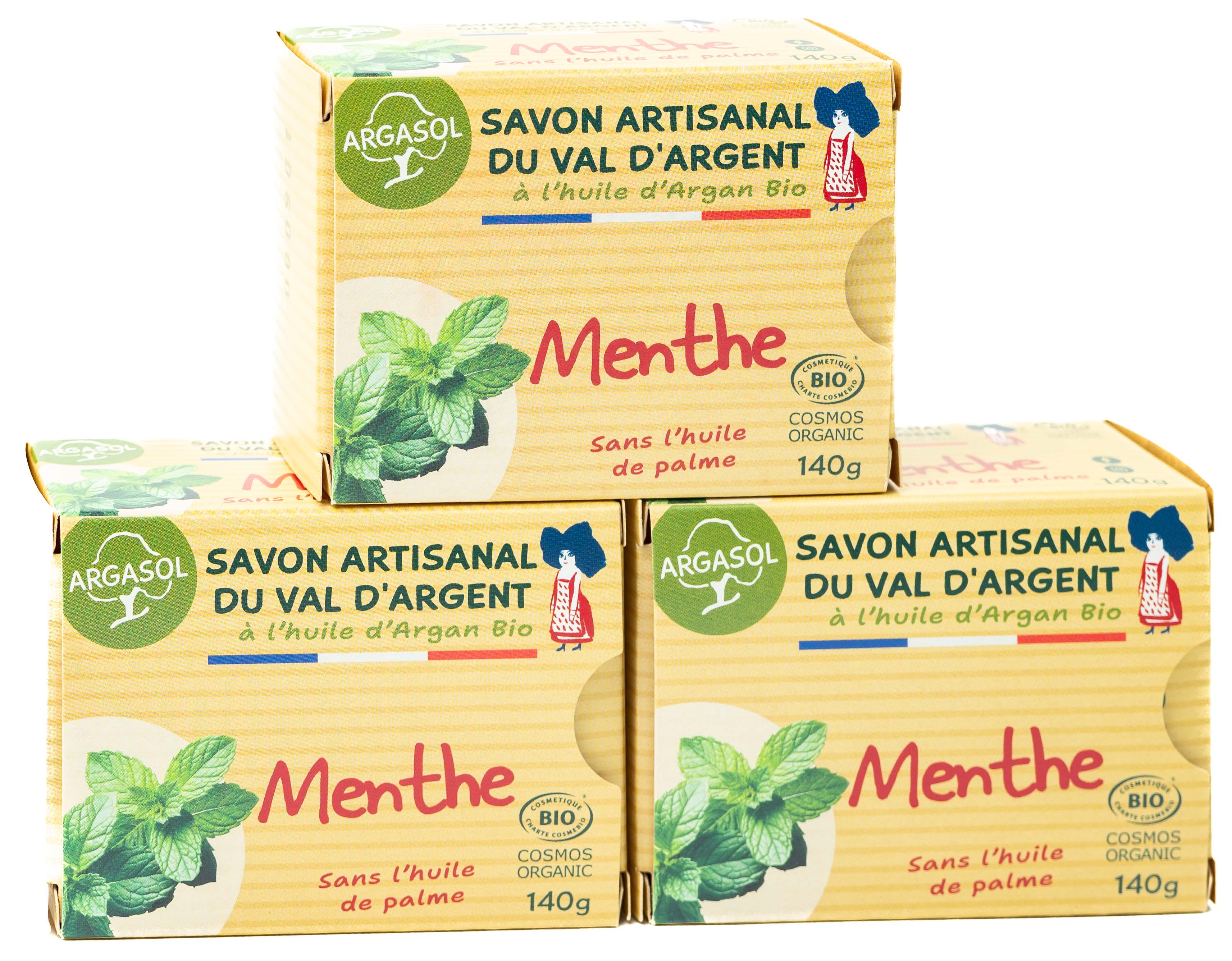 Lot de 3 Savons  la Menthe