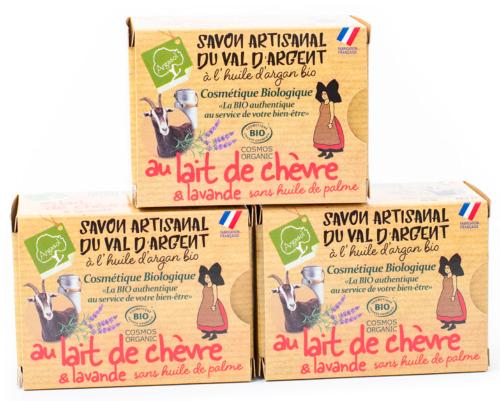 Lot de 3 Savons au Lait de Chèvre et à la Lavande