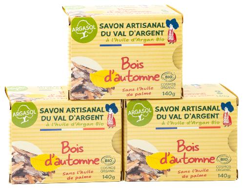 Lot de 3 Savons Bois d'automne