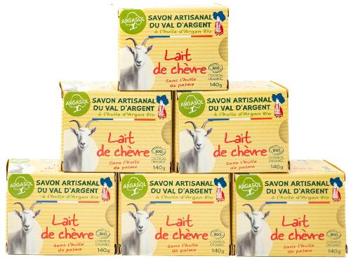 Lot de 6 Savons au Lait de Chèvre